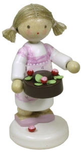 Flade Mädchen mit Sachertorte  (Flade 5193) Mädchen mit Sachertorte